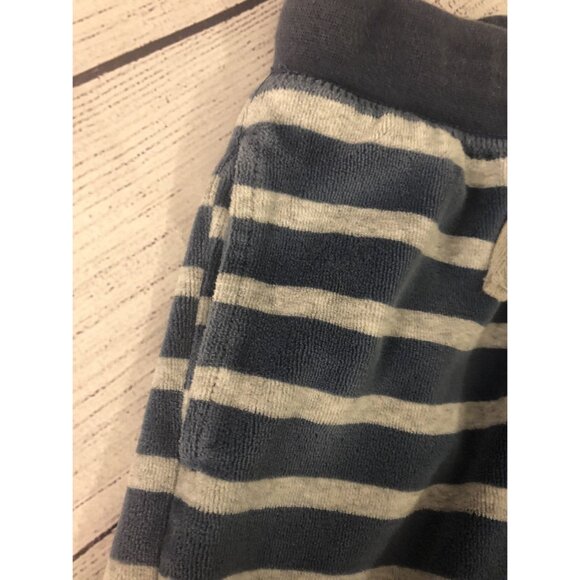 Mini Boden 5T Blue & Grey Velour Pants - Picture 3 of 6